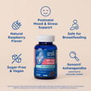 Mommy'S Bliss Lift My Mood Postnatal Support Ashwagandha, May Reduce Stress & Support A Balanced Healthy Mood, Vegan, Delicious Rasberry Flavor, 60 Gummies (30 Servings)