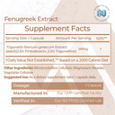 Nootropics Depot Fenugreek Extract Capsules | 500Mg | 60 Ct | 2.5% Trigonelline, 2.5% Protodioscin | Trigonella Foenum-Graecum | Mood, Fitness, & Metabolic Function