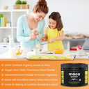 Organic Maca Powder - Peruvian Grown Maca Blend With Yellow, Black & Red Roots - Gelatinized For Superior Bioavailability - Natural, Vegan & Non-Gmo, 8Oz