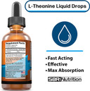 Sbr Nutrition Liquid L-Theanine Drops | All Natural, Vegan, Alcohol Free, Non-Gmo | For Sleep Aid, Calm, Relaxation, Focus Without Drowsiness | Synergistic With Coffee Or Caffeine