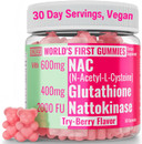 Shizam 600Mg Nac 2000 Fu 100Mg Nattokinase & 400Mg Reduced L Glutathione Gummies, N-Acetyl Cysteine Capsule Powder Pill Liquid Supplement/Supplements Alt, Organic N Acetylcysteine 1000Mg 4000 600 Mg