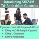Shizam 600Mg Nac 2000 Fu 100Mg Nattokinase & 400Mg Reduced L Glutathione Gummies, N-Acetyl Cysteine Capsule Powder Pill Liquid Supplement/Supplements Alt, Organic N Acetylcysteine 1000Mg 4000 600 Mg