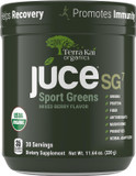 Terra Kai Organics Sg7 Sports Greens Organic Green Juice Powder | Powdered Superfood Protein | Antioxidants & Mushrooms | Probiotics For Gut Health | Mixed Berry Flavor | 30 Servings