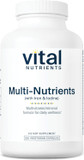 Vital Nutrients - Multi-Nutrients With Iron And Iodine - Comprehensive Multi-Vitamin/Mineral Formula Containing Iron And Iodine - 180 Vegetarian Capsules Per Bottle