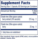 Vitanica, Chaste Tree Berry, Vitex Extract Plus, Vegan, 60 Capsules