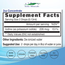 Eidon Ionic Minerals Potassium Iodide Supplement - Liquid Iodine Drops, Supports Energy Levels And Thyroid Health, Bioavailable, No Additives Or Preservatives - Potassium Iodide Drops, 18 Oz