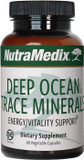 Nutramedix Deep Ocean Trace Minerals 1,000Mg - Mineral & Energy Supplements - Magnesium, Zinc, Potassium, Boron, Phosphorus & Manganese - Electrolyte Support (60 Capsules)