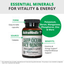 Nutramedix Deep Ocean Trace Minerals 1,000Mg - Mineral & Energy Supplements - Magnesium, Zinc, Potassium, Boron, Phosphorus & Manganese - Electrolyte Support (60 Capsules)
