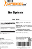Bulksupplements.Com Zinc Glycinate Powder - Zinc Supplements, Zinc 40Mg, Zinc Powder - Zinc Mineral Supplement, For Immune Support - Gluten Free, 130Mg Per Serving, 250G (8.8 Oz)8.81 Ounce (Pack Of 1)