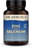 Dr. Mercola Zinc Plus Selenium, 30 Servings (30 Capsules), Dietary Supplement, Supports Immune Health, Non Gmo, Nsf Certified