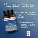 Dr. Mercola Zinc Plus Selenium, 30 Servings (30 Capsules), Dietary Supplement, Supports Immune Health, Non Gmo, Nsf Certified