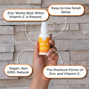Nbpure Zinc Up+ Zinc Liquid Spray With Vitamin C For Kids & Adults, 2 Fl Oz