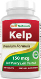 Best Naturals Kelp Supplement 150 Mcg Tablet, 300 Count