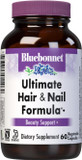 Bluebonnet Nutrition Ultimate Hair And Nail Formula, Vitamins*, Minerals*, Specialty Nutrients For Beauty Within*, Gluten-Free, Kosher-Certified, Dairy-Free, Vegan, 60 Vegetable Capsules, 20 Servings Bluebonnet Nutrition Ultimate Hair And Nail Formula, Vitamins*, Minerals*, Specialty Nutrients For Beauty Within*, Gluten-Free, Kosher-Certified, Dairy-Free, Vegan, 60 Vegetable Capsules, 20 Servings