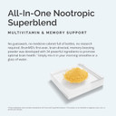 Dr Amen Brainmd Bright Minds Memory Multi, Orange Mango Flavor - 5.4 Oz Powder - Multivitamin & Memory Support - Gluten Free, Sugar Free - 30 Servings