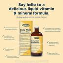 Flora - Daily Multi Essentials+, Liquid Multivitamin Formula, 13 Essential Vitamins & Minerals, 15 Fl Oz