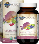 Garden Of Life Organics Vitamins For Women 40+ - 60 Tablets, Womens Multi 40+, Vegan Vitamins For Women Over 40, Hormone & Breast Health Support Blend, Whole Food Womens Multivitamin