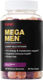 Gnc Mega Men Gummy Multivitamin | Supports Energy, Metabolism, And Immune System, Gluten Free | Mixed Berry | 120 Gummies