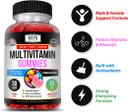 Kaya Naturals Adult Multi Vitamin Gummy, Biotin, Vitamin A, C & E, Including Zinc &Vitamin B-12, Folic Acid, Strawberry Flavor | Gluten-Free Multivitamins Sweet Adult Gummies - 30 Gummies