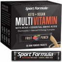 Multivitamin Powder Drink Mix Vitamins - Keto Vegan Friendly - Bcaa Won'T Upset Your Stomach Daily Keto Multivitamin For Men And Women Amino Acid Powder Fruit Punch Packet Multivitamin Powder Electrolytes5.29 Ounce (Pack Of 1)