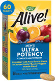 Nature'S Way Alive! Men'S Daily Ultra Potency Complete Multivitamin, High Potency B-Vitamins, Supports Energy Metabolism*, 60 Tablets