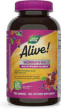 Nature'S Way Alive! Womenã¢ÂS 50+ Daily Gummy Multivitamins, Supports Multiple Body Systems*, Supports Healthy Heart, Brain & Bones,* B-Vitamins, Mixed Berry Flavored, 150 Gummies (Packaging May Vary)