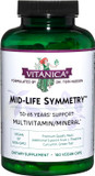 Vitanica - Mid-Life Symmetry, 50-65 High Potency Multivitamin And Mineral, Vegan, 180 Capsules Vitanica - Mid-Life Symmetry, 50-65 High Potency Multivitamin And Mineral, Vegan, 180 Capsules