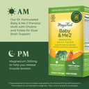 Megafood Prenatal Vitamin & Minerals + Magnesium Supplement Daily Pack: Baby & Me 2 Prenatal Vitamins For Women With Folate + Magnesium 300Mg (Blend Of Magnesium Glycinate, Citrate & Malate) 28 Packs