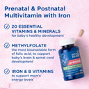 Mommy'S Bliss Prenatal Multivitamin With Iron And Folic Acid, Supports Baby Development + Mom Immune System & Energy Levels W/ B Vitamins & Probiotics, Vegan & Gluten Free (45 Servings)