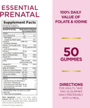 Nature'S Bounty Essential Prenatal Gummies, Folic Acid And Iodine, Omega 3 And Dha, 50 Count