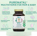 Pure Synergy Purenatal Prenatal Vitamins | Vegan Supplement Made With Organic Whole Foods | With Natural Iron, Folate, And Choline | For Pre-Conception, Pregnancy And Breastfeeding (120 Tablets)