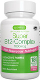 Super B12-Complex 1000Mcg, Sublingual Vitamin B12, Methylcobalamin, 180 Servings, Adenosylcobalamin & Hydroxocobalamin, Clean Label, High Absorption Sugar-Free Melts, Vegan, By Igennus