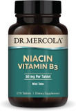Dr. Mercola Niacin Vitamin B3, 90 Servings (270 Tablets), Dietary Supplement, Mini Tabs, Essential B Vitamin, Non-Gmo