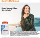 Doctor'S Best Biotin Supports Hair, Skin, Nails, Boost Energy, Nervous System, Non-Gmo, Vegan, Gluten Free, 120 Count