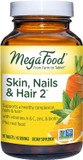Megafood Skin, Nails & Hair 2 - Vitamins For Women & Men - Biotin, Vitamin A, Vitamin C, Zinc, Vitamin B6, Vitamin E, Pantothenic Acid - Vegan - Made Without 9 Food Allergens - 90 Tabs (45 Servings)90 Tablets