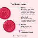 Olly Undeniable Beauty Gummy, For Hair, Skin, Nails, Biotin, Vitamin C, Keratin, Chewable Supplement, Grapefruit, 30 Day Supply - 60 Count