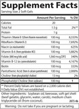 Carlson - B-100 Gels, High-Potency Vitamin B Complex, Energy Production, Cellular Support & Optimal Wellness, 100 Softgels