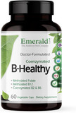 Emerald Labs B-Healthy - With L-5 Methyltetrahydrofolate (5-Mthf) Coenzymated Folic Acid As Folate For Energy, Stress, Cognitive And Immune Support - 60 Vegetable Capsules