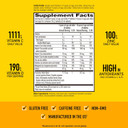 Airborne 1000Mg Chewable Tablets With Zinc, Immune Support Supplement With Powerful Antioxidants Vitamins A C & E - 200 Tablets, Citrus Flavor