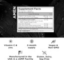 Amen Vitamin C+ Supplement With Zinc, Bioflavonoids, Quercetin, Rose Hips, Elderberry  Vegan, Non-Gmo  2 Months Supply - 120 Capsules Amen Vitamin C+ Supplement With Zinc, Bioflavonoids, Quercetin, Rose Hips, Elderberry  Vegan, Non-Gmo  2 Months Supply - 120 Capsules