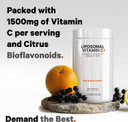 Codeage Liposomal Vitamin C 1500Mg With Zinc, Elderberry, Citrus Bioflavonoids Grapefruit, Lemon, Orange Powder, Quercetin & Rose Hips Fruit  Vegan Supplement - Non-Gmo, Vegan Pills, 180 Capsules