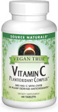 Source Naturals Vegan True Vitamin C Plantioxidant Complex, 500Mg Vitamin C With Over 25 Plant Derived Antioxidants* - 60 Tablets