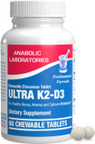 Anabolic Laboratories Ultra K2 D3 Vitamin Supplement - 60 Chewable Cinnamon Tablets - 2000 Iu Vitamin D3 With K2 For Healthy Bones, Arteries, And Calcium Metabolism Anabolic Laboratories Ultra K2 D3 Vitamin Supplement - 60 Chewable Cinnamon Tablets - 2000 Iu Vitamin D3 With K2 For Healthy Bones, Arteries, And Calcium Metabolism