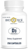 Bio-Tech Pharmacal Vitamin D3 (D3 1K Iu, 250 Count)