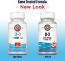 Kal Vitamin D3 1000 Iu 25 Mcg, Vitamin D Chewables, Calcium Absorption, Bone Health And Immune Support Supplement, Natural Peppermint Flavor, Sweetened With Xylitol, 100 Servings, 100 Chews