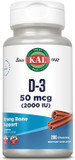 Kal Vitamin D3 Chewables 50 Mcg, Vitamin D 2000 Iu As Cholecalciferol, Sugar Free, Natural Cinnamon Flavor D3 Vitamin, Immune Support & Bone Health, 200 Servings, 200 Chewables200 Count (Pack Of 1)