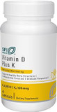 Klaire Labs Vitamin D Plus K - 5000 Iu Vitamin D3 With Vitamin K2 Mk-7, Bioavailable Formula - Bone, Cardiovascular & Immune Support Supplement (60 Capsules)