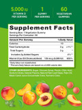 Nature'S Truth Vitamin D3 Gummies | 5000 Iu | 60 Count | Vegetarian, Non-Gmo & Gluten Free Supplement | Natural Peach Flavor60