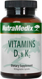 Nutramedix D3 & K2 Vitamin Supplement - 5000 Iu Vit D & K2 Vitamin For Bone Health - Immune, Heart, Joint & Muscle Support Capsules For General Health & Wellness (90 Capsules)