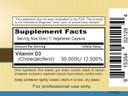 Priority One Vitamins Sun D3 50,000 90 Vegetarian Capsules - The Most Bioavailable Form Of Vitamin D (Cholecalciferol)